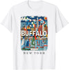Buffalo New York Waterfront Wonder Buffalo New York NY Waterfront Wonder SD391 T-Shirt - White