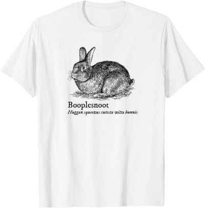 Booplesnoot Sketched Rabbit Pun T-Shirt