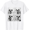 Funny Animal Photography Clothing Co. Funny Polar Bears with Sunglasses Cool Ice Bears Humor Meme T-Shirt - White