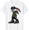 Cool Funny Bunny Rabbit Lovers Happy Easter Retro Trendy T-Shirt in White