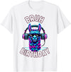 Llama Birthday Apparel Family Party Birthday Tees Bruh Its My Birthday Llama Boy Kids Girl Family Funny Party T-Shirt - White