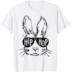 Hip Hop Bunny with Sunglasses Easter Hippity Rabbit Funny T-Shirt in White