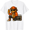 Creative & Funny Teddy Bear Gifts Hip Hop Teddy Bear T-Shirt - White