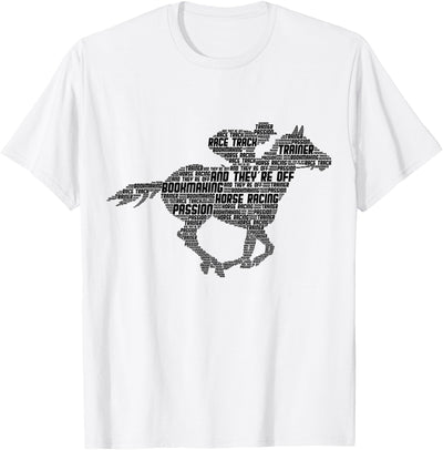 Horse Racing Apparel & Gifts Horse Racing Jockey Derby Men's T-Shirt