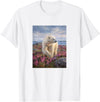 Dee Claire Art & Designs Polar Bear Summer Wildflower Meadow Nature Artwork T-Shirt - White