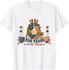 Patriotic Guinea Pig Lover Designs Funny USA Independence Day Patriotic 4th of July Guinea Pig T-Shirt - White