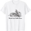 Flemish Giant Bunny Rabbit Mama Drawing T-Shirt in White
