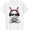 Funny Gaming Game Rabbit Easter Men Boy Toddler Kid T-Shirt in White