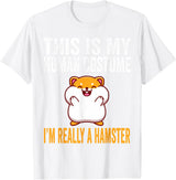 This is My Human Costume I'm Really A Hamster Halloween Kids T-Shirt - White