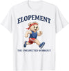 Funny Bear Running Autism Support Squad Autism Neurodiversity Bear Elopement The Unexpected Workout T-Shirt - White