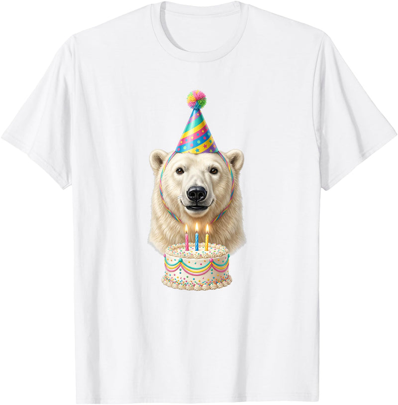Birthday Party Polar Bear Polar Bear Birthday T-Shirt - White