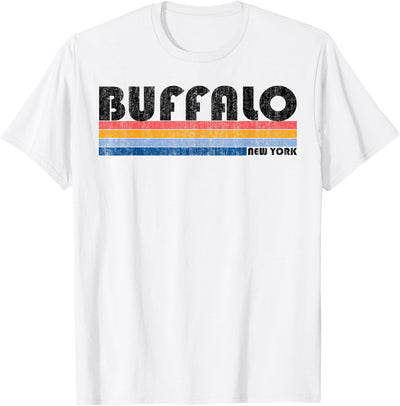 Verse Vintage 1980s Buffalo Ny City Pride Souvenir Hometown T-Shirt
