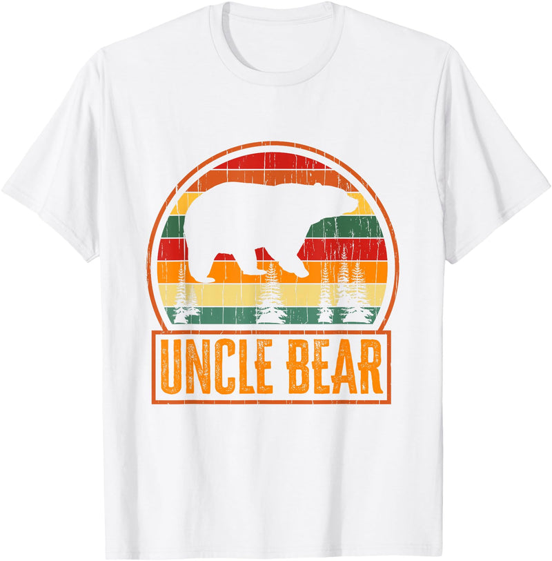 Aneisha Family Bear Matching Tee Uncle Bear Family Bear Matching T-Shirt - White