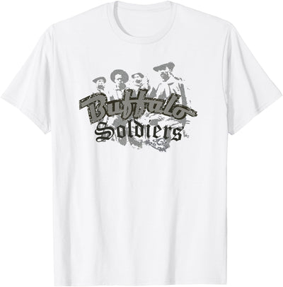 Cow Gene Brown Drawn2themusic the Buffalo Soldiers T-Shirt
