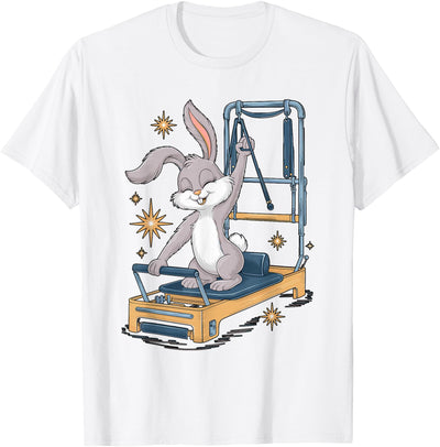 Rabbit Doing Pilates Reformer T-Shirt