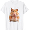 Funny Hamster with Thumbs Up T-Shirt - White