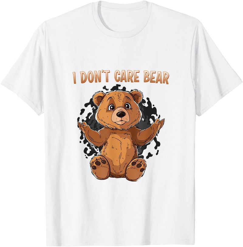 Don' Care Bare Shirt Look The I - Don't Care Bear T-Shirt - White