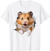 Cute Hamster Design for Men Women Kids Animal Hamster Lovers T-Shirt - White