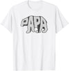 Trendy Apparel Trendy Centered Classic Papa Bear T-Shirt - White