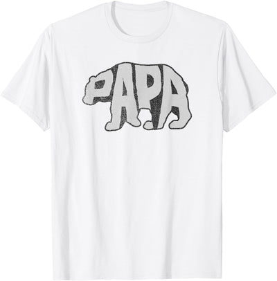 Trendy Centered Classic Papa Bear T-Shirt