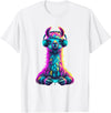 Llama Gamer Lovers Animal Men Women Kids Llama Gaming Animal Video Games Funny Llama T-Shirt - White