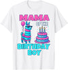 gaming gamer Birthday Llama Pinata Family Apparel mama Birthday Boy Llama Pinata Party family mathing women T-Shirt - White