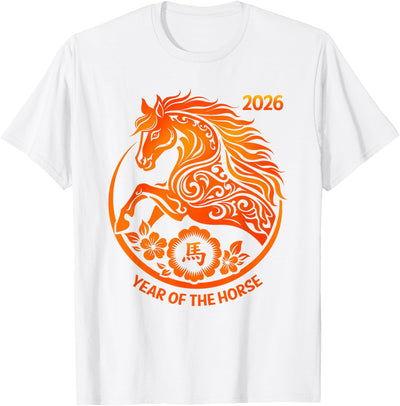 Horse Year 2026 Chinese New Year Gifts & Tees Horse Year Happy Chinese New Year 2026 Horse Year Design T-Shirt