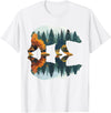 Forest Mountain Wildlife Trees Trees Wildlife Reflection Nature Bear Outdoor Forest T-Shirt - White