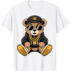 Magical and Funny Teddy Bear Gifts Cool Teddy Bear Hip Hop T-Shirt - White