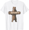 Cartba Aunt Co. Bear-y Awesome Aunt Funny Saying Cute Auntie T-Shirt - White
