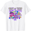 Sonic The Hedgehog Halloween Trick Or Treat Retro Neon Logo T-Shirt - White