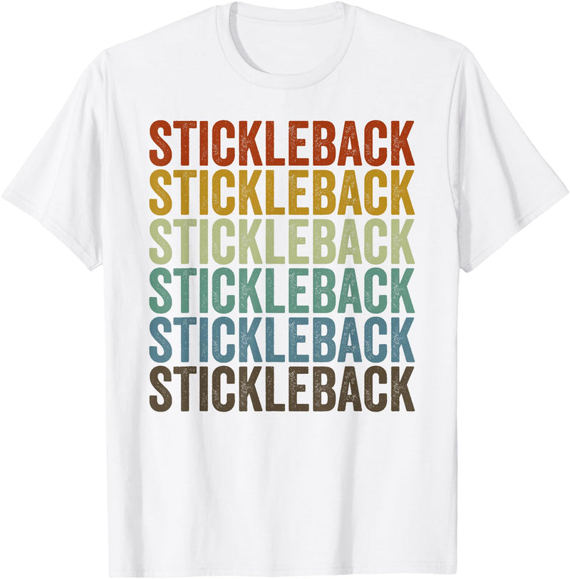 Stickleback Fish Retro Gifts Stickleback Fish Retro T-Shirt - White