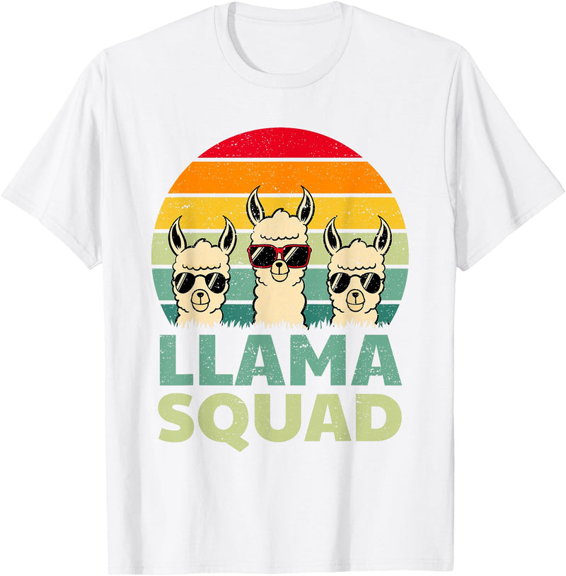 Funny Llama Gift Llama Lover Accessories & Stuff Funny Llama Design for Men Women Llama Alpaca Farm Animal T-Shirt - White