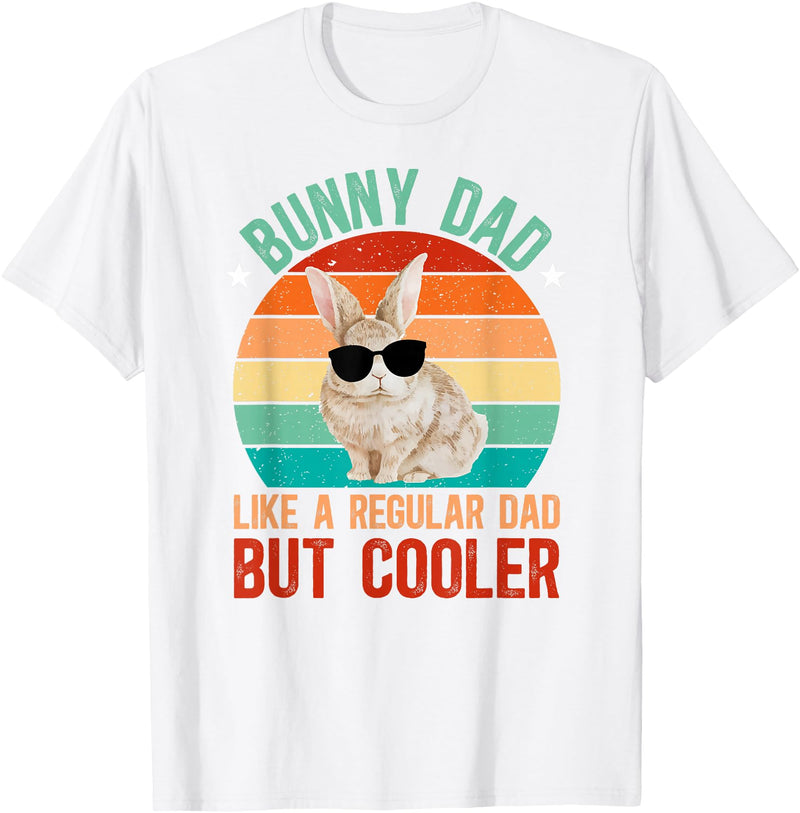 Bunny Dad Rabbit Owner Bunny Lover Rabbit Father T-Shirt in White