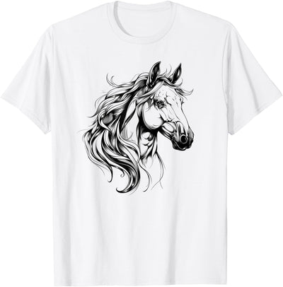 Cool Style Tattoo Style Horse T-Shirt