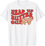Funny Pig Head Up Butter Cup Tee Shirt Pig Head Up Butter Cup T-Shirt - White