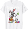 Dabbing Rabbit Easter Day Eggs Dab Boys Girls Kid Gift Bunny T-Shirt in White