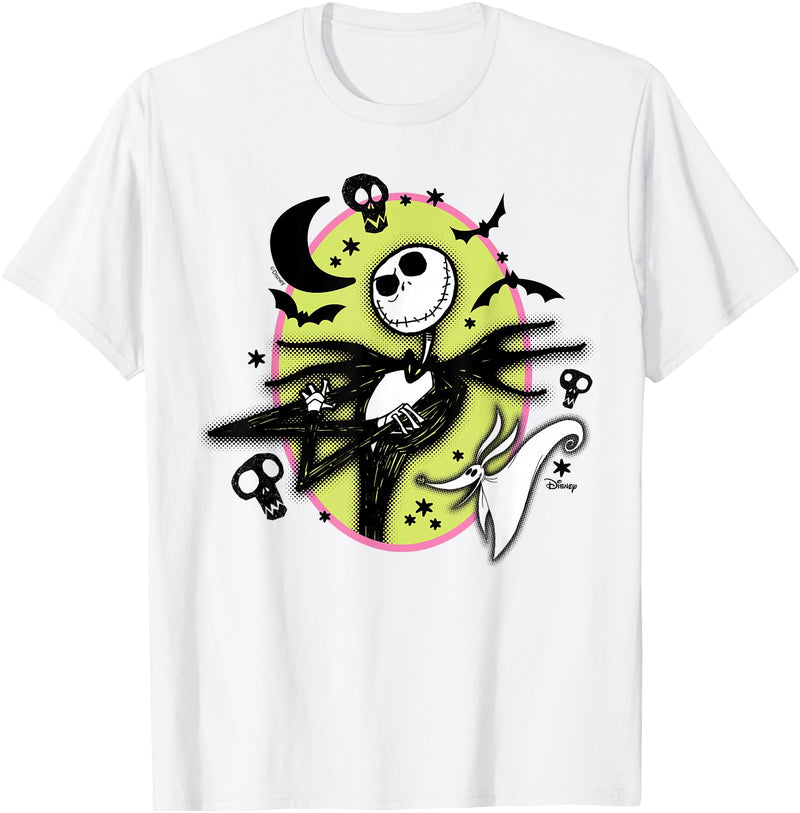 Disney The Nightmare Before Christmas - Jack And Zero T-Shirt - White