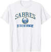 Buffalo Sabres Vintage Hockey White NHL Officially Licensed T-Shirt - As Pictured