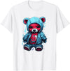 Teddy Bear Hoodie Street Style Urban Art Teddy Bear Hoodie Cool Street Style T-Shirt - White