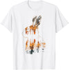 Rabbit Mountain Landscape Nature Wildlife T-Shirt in White