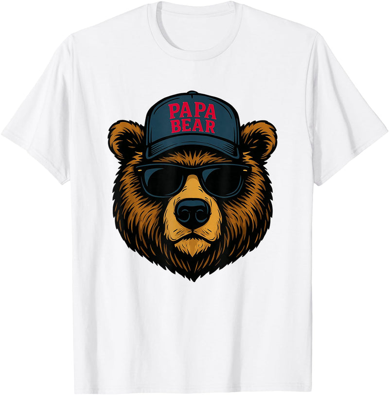 Father's Day Shirts Papa Bear - Father's Day Great Dad Joke T-Shirt - White