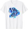 World Support Tees Frontosa Cichlid Fish Aquarium Owners Monster Fish Gift T-Shirt - White