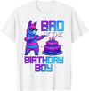 Llama Pinata Birthday Family Bday Party Decoration Brother of Birthday Boy Llama Pinata Party Family Matching T-Shirt - White