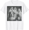 Spooky Aussie Moments Australian Shepherd Selfie Funny Ghost Halloween T-Shirt - White