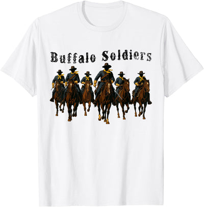 Melanin Wild West Buffalo Soldiers Black Cowboys African T-Shirt