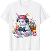 Funny Gaming Game Bunny Rabbit Easter Men Boy Toddler Kid T-Shirt in White