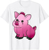 Repugly Hubert the Wobbly Pig T-Shirt - White