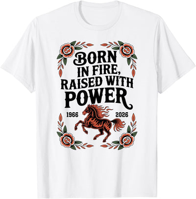 Lunar New Year TShirts Click for More 1966 Birth 60th Birthday in 2026 Year of the Horse T-Shirt