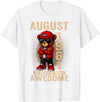 Born in 1961 August 65th Birthday Gifts For Women August 65th Birthday Men Women 1961 Awesome Teddy Bear T-Shirt - White